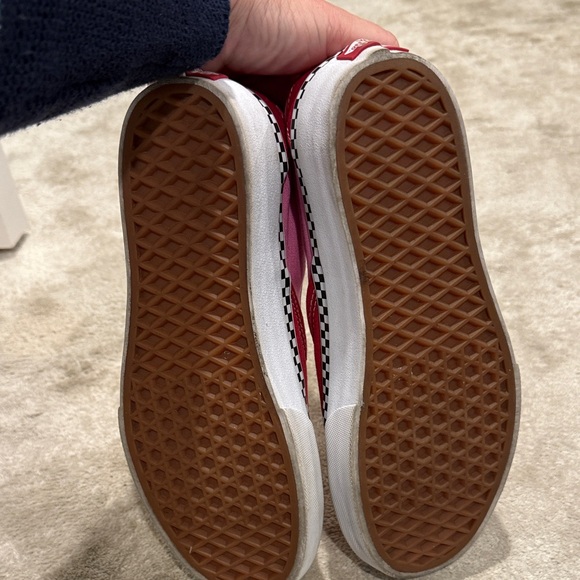 Vans Two-Tone Red and Pink Slip-Ons M 6.5/ W 8 - Picture 3 of 8